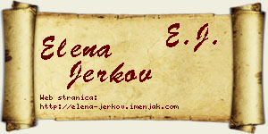 Elena Jerkov vizit kartica